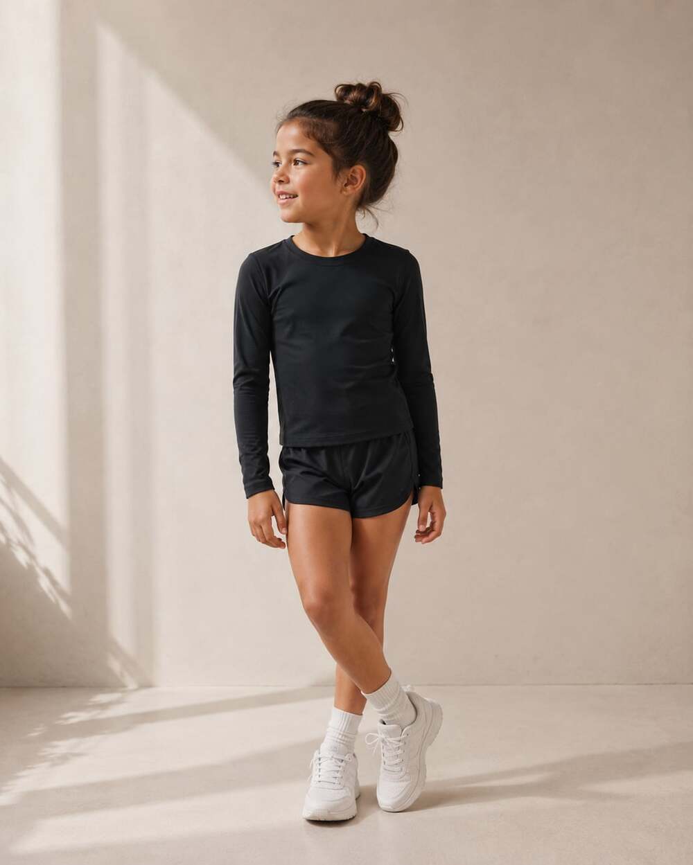 Ivivva by Lululemon Girls Black Long Sleeve Active Athletic Top Size 7